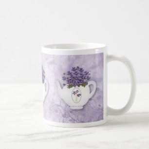 Taza De Café Violet Teapot Mug