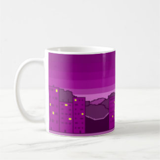Taza De Café Violet Town en la Noche, Mejorada