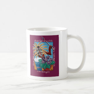 Taza De Café Violeta africana en Serengetti