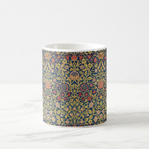Taza De Café Violeta brillante y Columbina (por William Morris)
