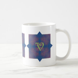 Taza De Café Violeta Kaleidoscope Mandala