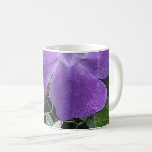 Taza De Café Violetas Empolvadas (Anverso derecho)