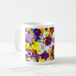 Taza De Café Violetas, Lavanda, peluca temática Rosa