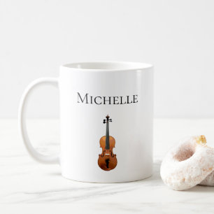 Taza De Café Violin Classical Cute Fiddle
