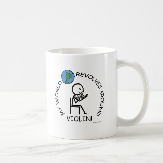 Taza De Café Violin: El mundo se repite (Derecha)