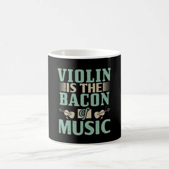Taza De Café Violin - El Violin Es El Cubo De La Música (Centro)