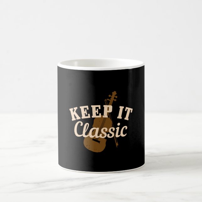 Taza De Café Violin - Manténgalo Clásico (Centro)
