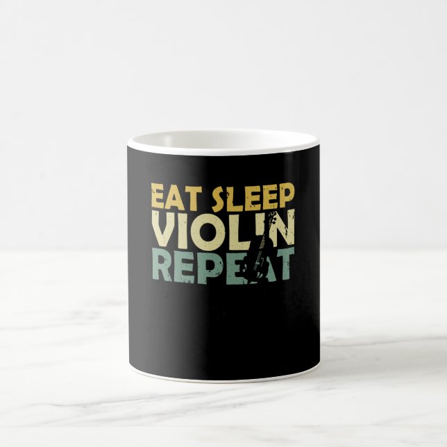 Taza De Café Violin Retro (Centro)