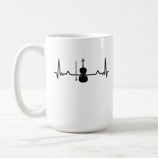 Taza De Café Violin Viola Cello Heartbeat Gratis