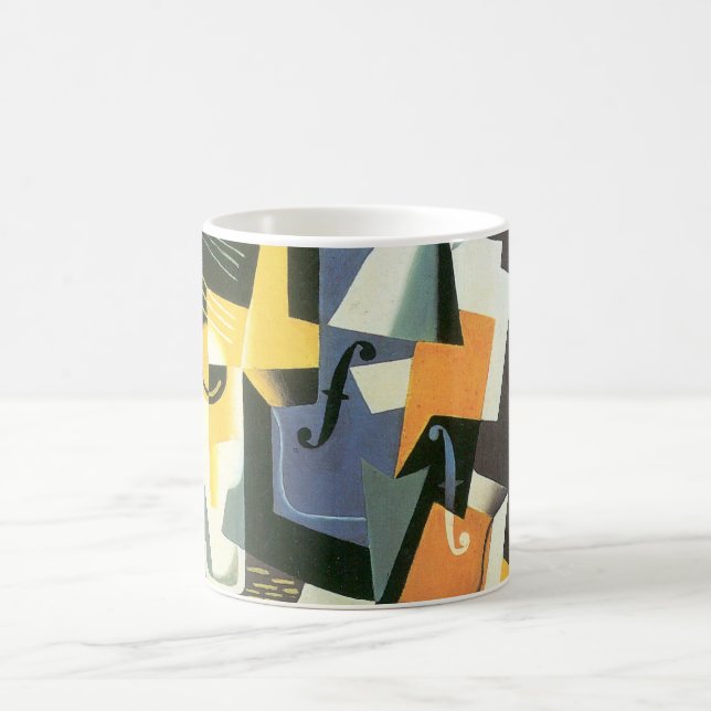 Taza De Café Violín y vaso de Juan Gris, Cubismo antiguo (Centro)
