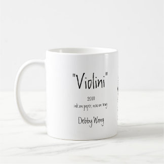 Taza De Café "Violini", Debby Wang, tinta en el papel…