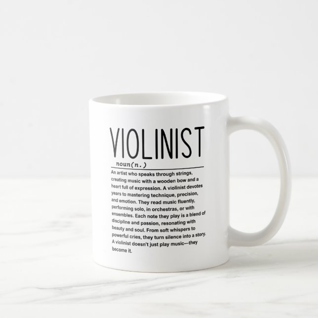 Taza De Café Violinista (Derecha)