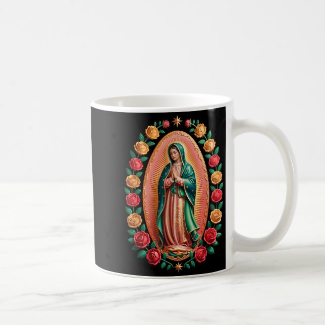 Taza De Café Virgen De Guadalupe Saint Mary Christian Religious (Derecha)