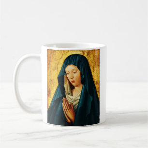 Taza De Café Virgen María Hodegetria Arte de Icono Católico Biz