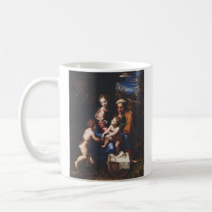 Taza De Café Virgen María y Niño con Juan el Bautista