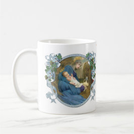 Taza De Café Virgen Religiosa María Durmiendo Niño Jesús