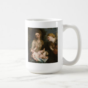 Taza De Café Virgen y niño con el santo Catherine de Alexandría