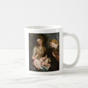 Taza De Café Virgen y niño con el santo Catherine de Alexandría