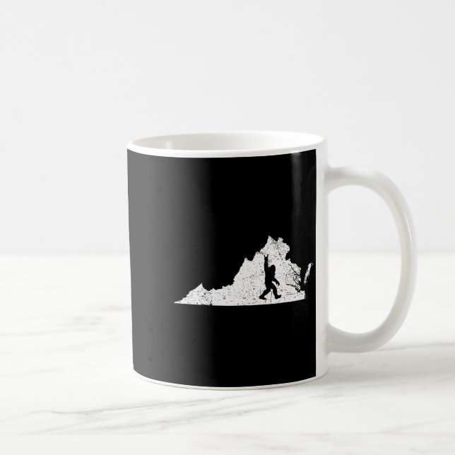 Taza De Café Virginia Bigfoot Sasquatch Funny Appalachian Men K (Derecha)