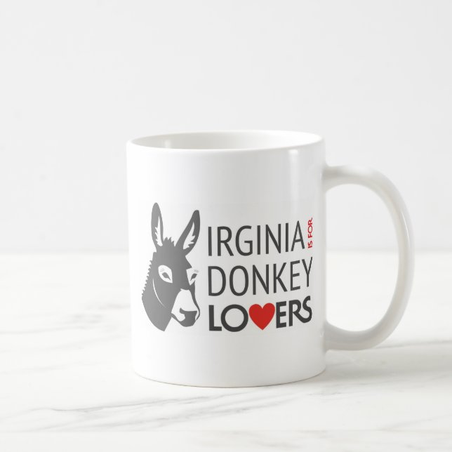 Taza De Café Virginia está para los amantes del burro (Derecha)