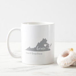 Taza De Café Virginia Hometown Mug con personalización