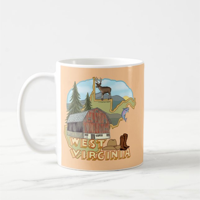Taza De Café Virginia Occidental (Izquierda)