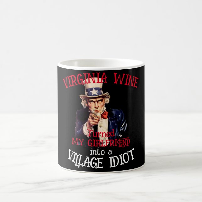 Taza De Café VIRGINIA Vino convirtió a mi novia Village (Centro)