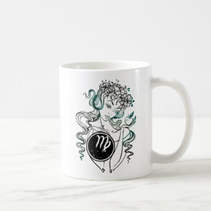 Taza De Café Virgo Art Deco Lady
