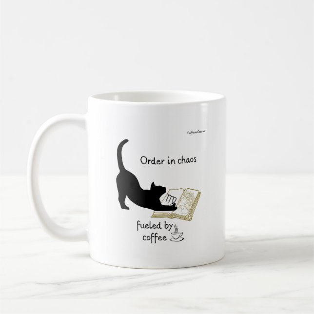 Taza De Café Virgo, Cats & Coffee Magic (Izquierda)