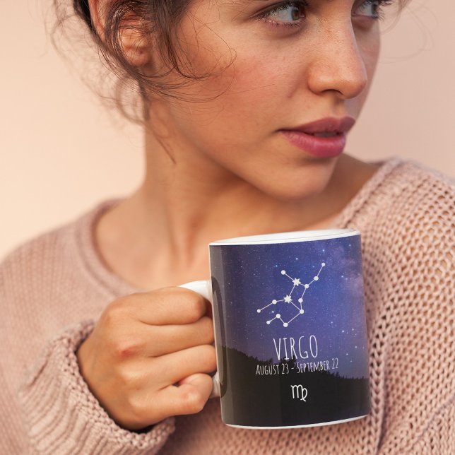 Taza De Café Virgo | Constelación zodiaca personalizada (Subido por el creador)