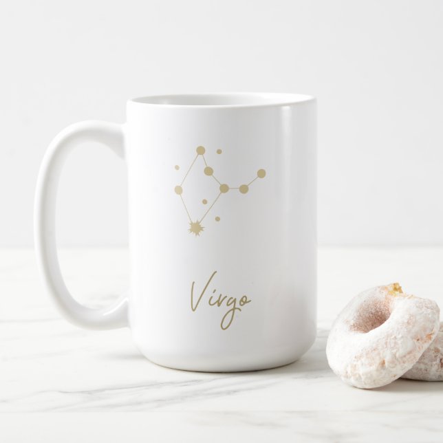 Taza De Café Virgo Constellation Zodiac (Con donut)