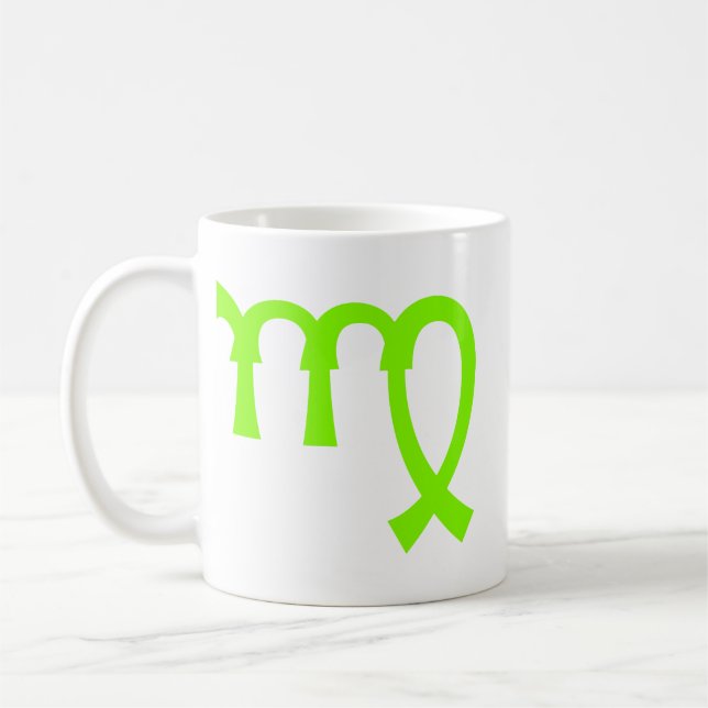 Taza De Café Virgo en verde (Izquierda)