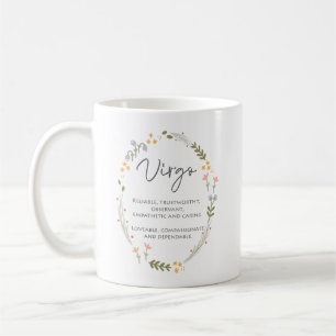 Taza De Café Virgo Gift Septiembre Cumpleaños Personalizado