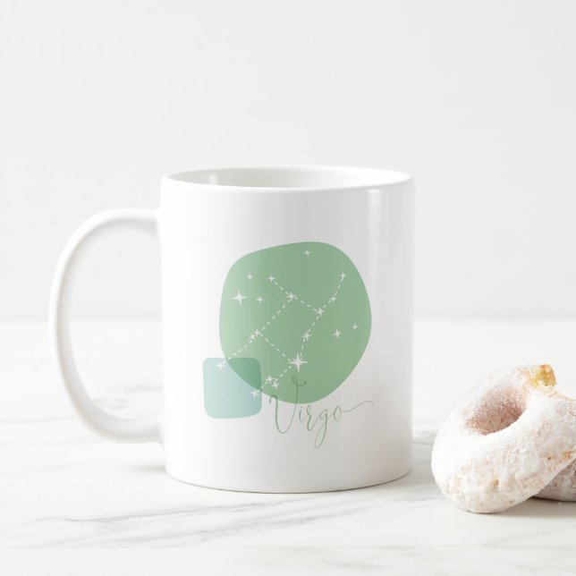 Taza De Café Virgo Zodiac (Con donut)