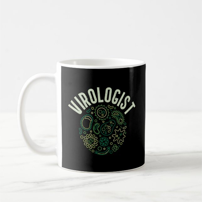 Taza De Café Virología con problemas de Virología (Izquierda)