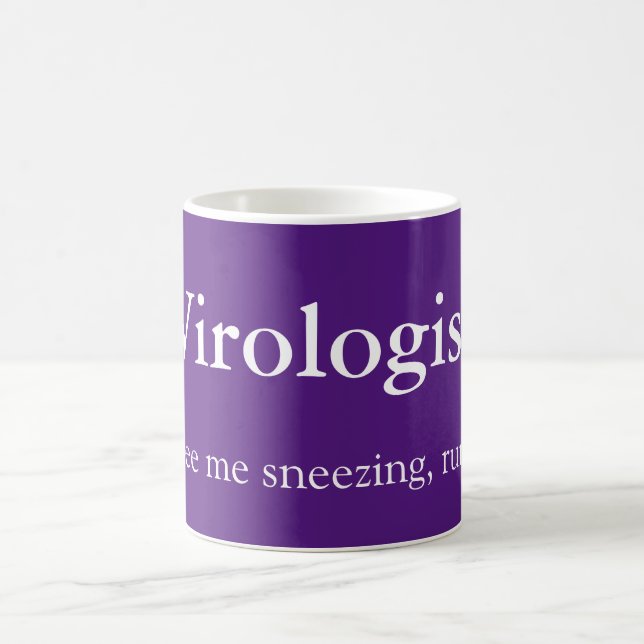 Taza De Café Virologista y estornudo (Centro)