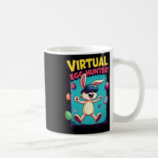 Taza De Café Virtual Egg Hunter - Funny Gamer Bunny Vr Easter G (Derecha)