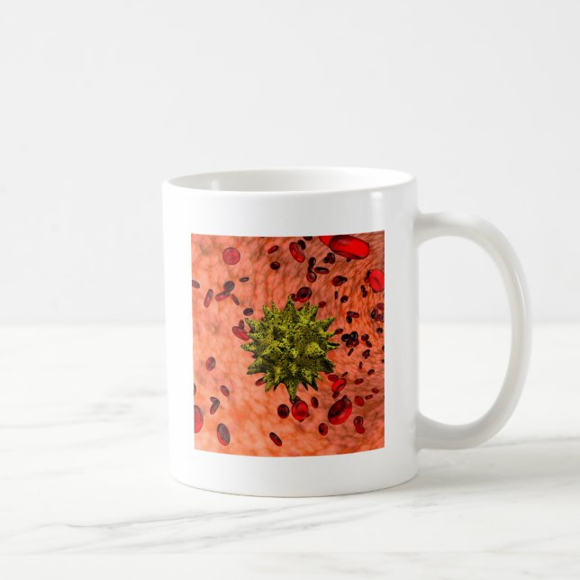 Taza De Café virus en flujo sanguíneo (Derecha)
