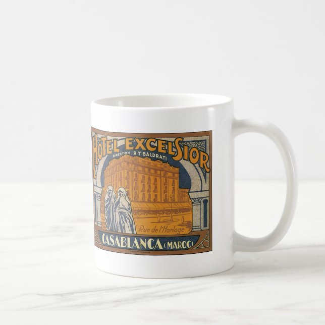 Taza De Café Virutas para rellenar Casablanca del hotel (Derecha)