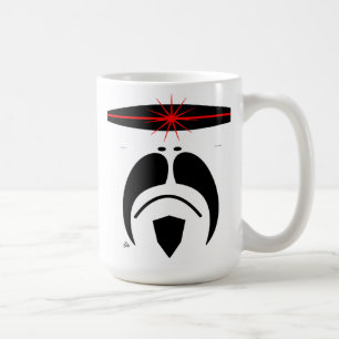 Taza De Café visera de Cylon del bigote del iRide