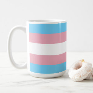 Taza De Café Visibilidad de la bandera del orgullo transgénero
