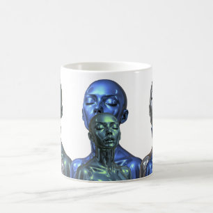 Taza De Café Visión Android en Capas