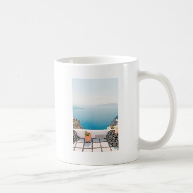 Taza De Café Visión en la isla de Santorini (Derecha)