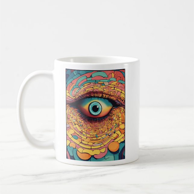 Taza De Café "Visión Espiral Hipnosis Tee" (Izquierda)
