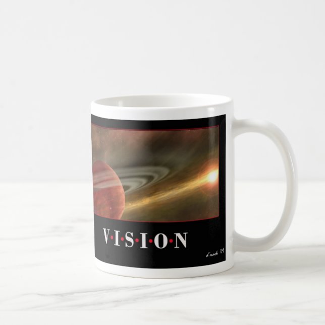 Taza De Café Vision sin la acción es un ensueño (Derecha)