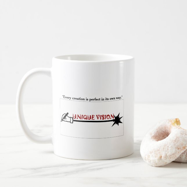 TAZA DE CAFÉ VISIÓN ÚNICA (Con donut)