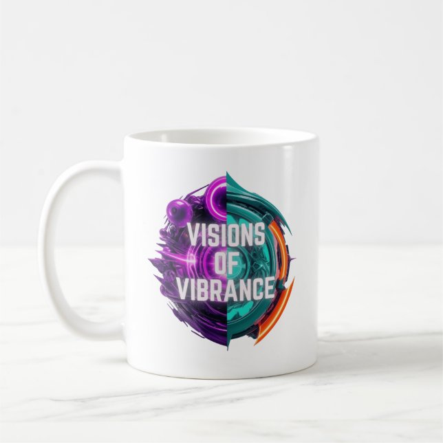 Taza De Café Visiones de la vibrancia - Mirar más allá (Izquierda)
