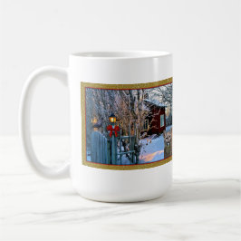 Taza De Café Visitantes de la Nochebuena (puma y cuervo)