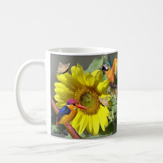 Taza De Café Visitantes del girasol (Izquierda)