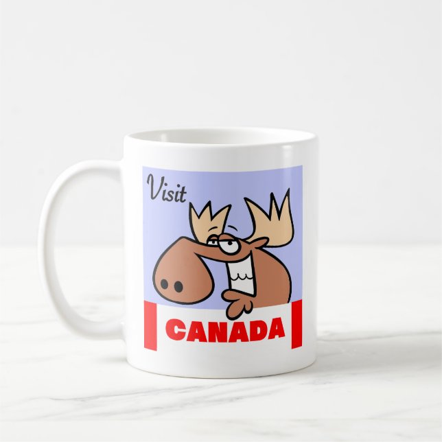 Taza De Café Visitar Canadá Mug (Izquierda)